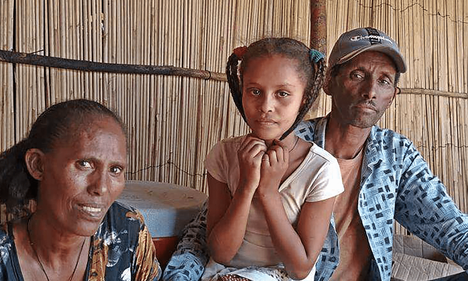 An Ethiopian refugee family in Sudan.