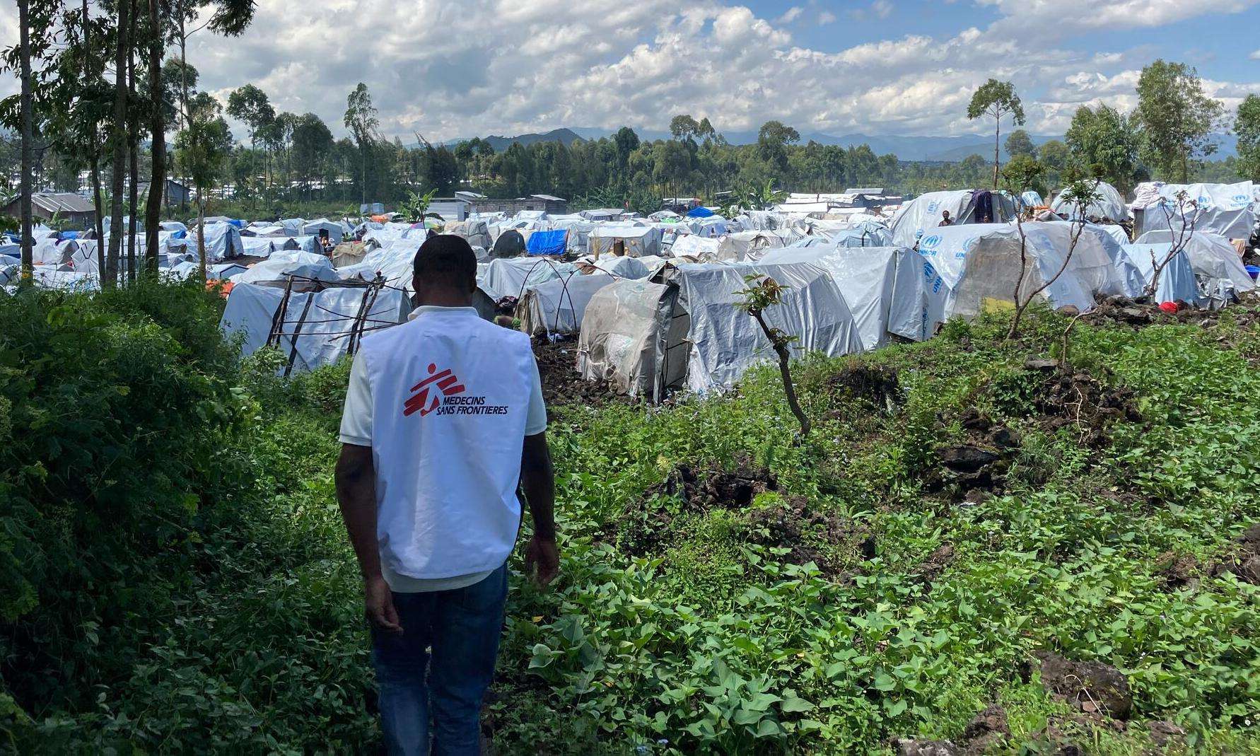 Camps of internally displaced people in and around Goma