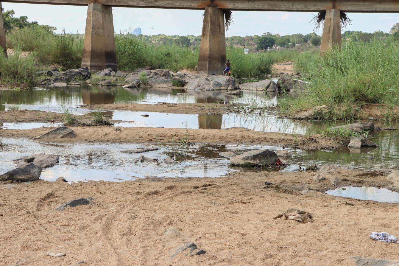 A bridge over the Meluli river in Mozambique
