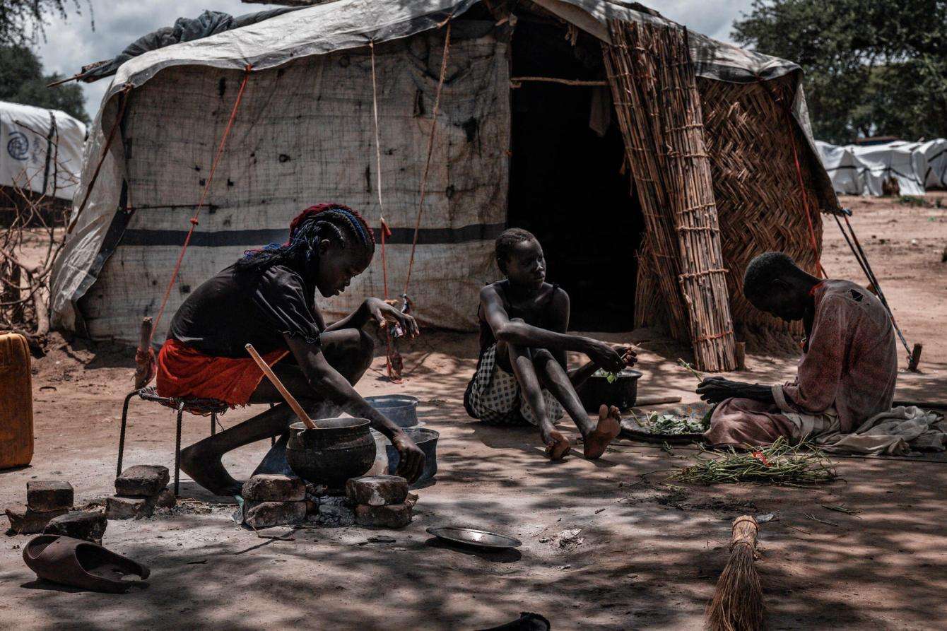 IDPs in Twic, South Sudan.