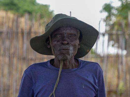 James Mirye, executive chief of Kangai village, Kajo Keji county, Central Equatoria, South Sudan.