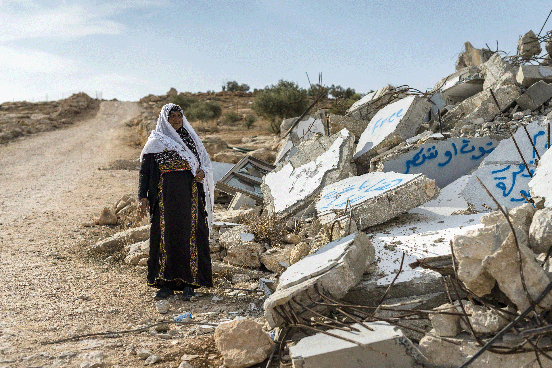 In 2021, Israel demolished 199 Palestinian homes in the West Bank, according to the Israeli human rights NGO B'Tselem.
