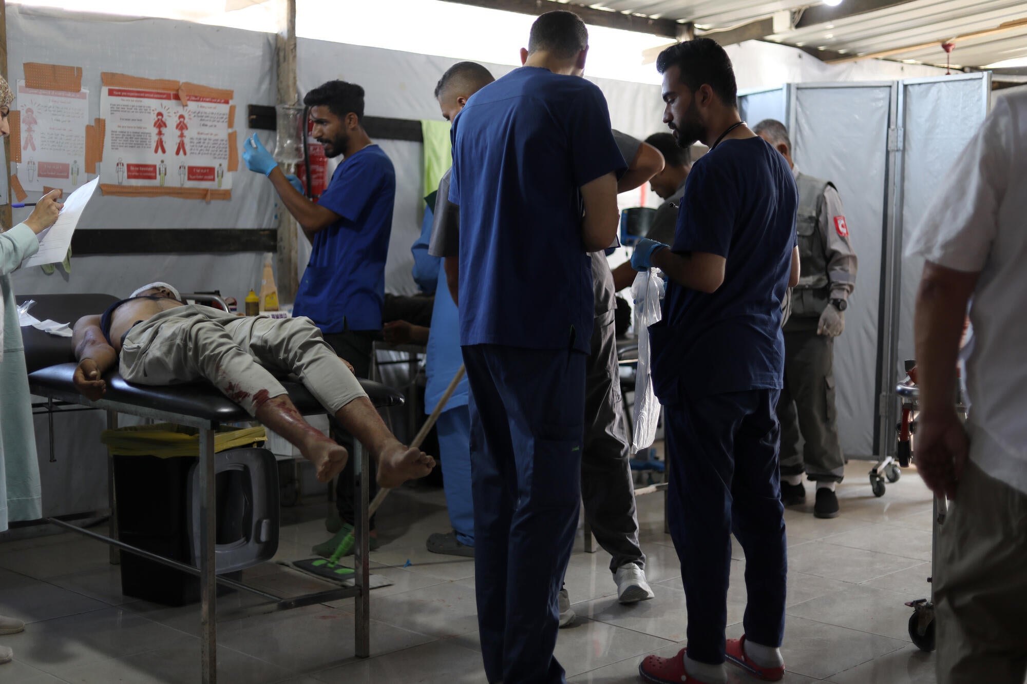 After Israeli forces opened fire at people at a Gaza Humanitarian Foundation distribution site in August, MSF's health center in Al-Mawasi received injured patients as well as people killed trying to get food for their families.
