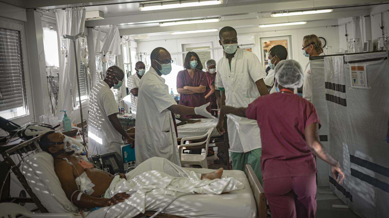 The intensive care unit of MSF's Tabarre hospital.