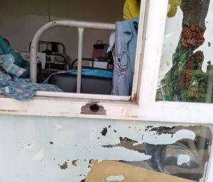 Aftermath of violence in Kyeshero Hospital in Goma, Democratic Republic of Congo. 