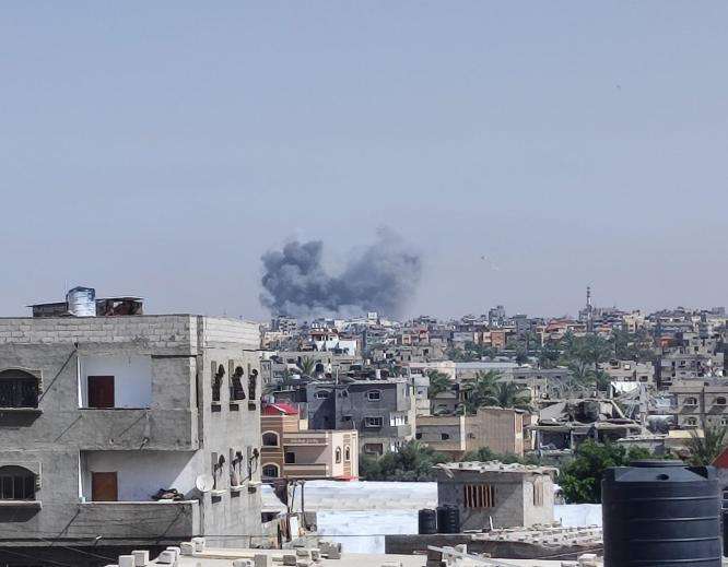 Explosion seen by MSF in Rafah, Palestine