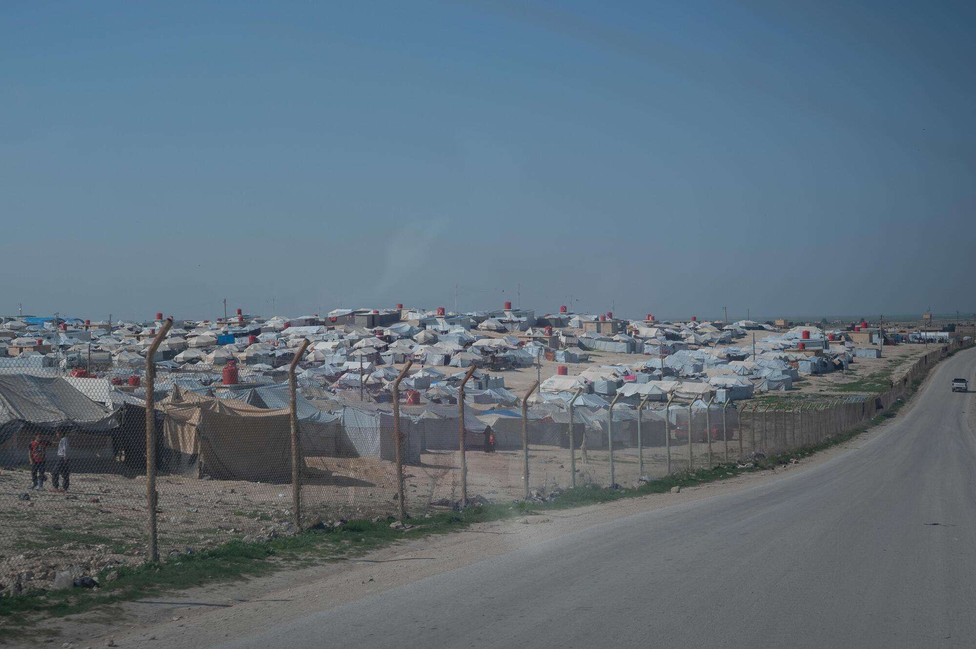 A view of Al-Hol Camp, in northeastern Syria