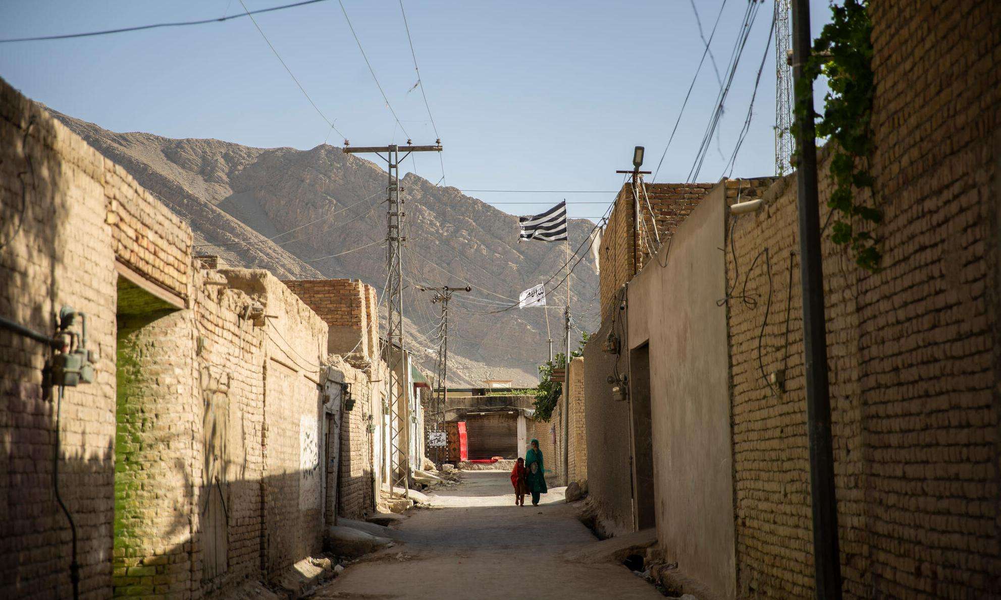 A view of a street in Pashtunabad neighborhood, Pakistan. 