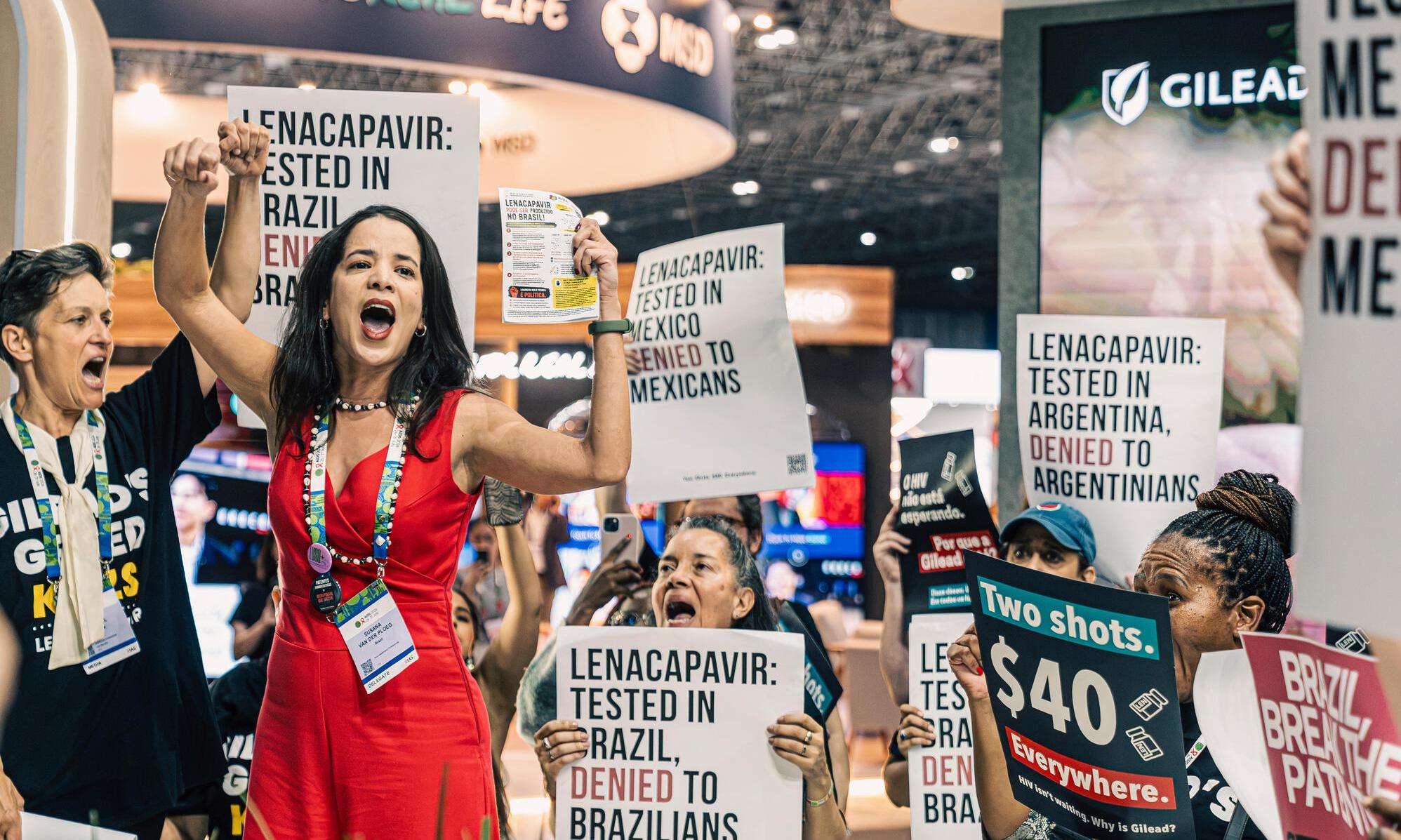 MSF joins activists to march at the International AIDS Conference in Rio de Janeiro to demand that Gilead make lenacapavir, a groundbreaking HIV prevention tool, accessible to everyone.