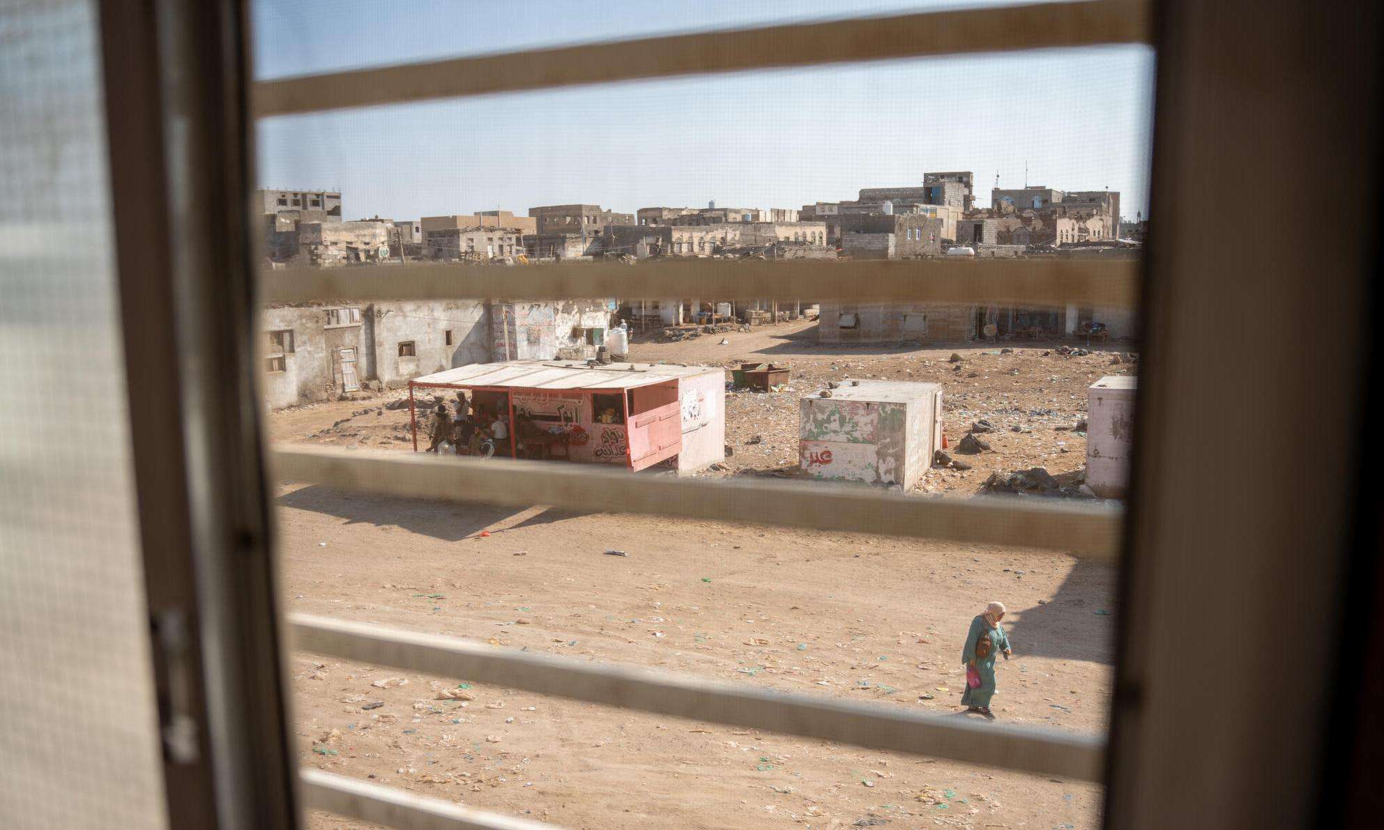 The view from the maternity unit at the General Hospital in Mokha, Yemen.