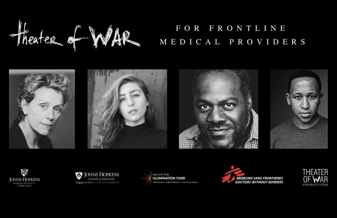 Theater of War for Frontline Medical Providers is a collaborative virtual event with MSF-USA on October 7, 2020.
