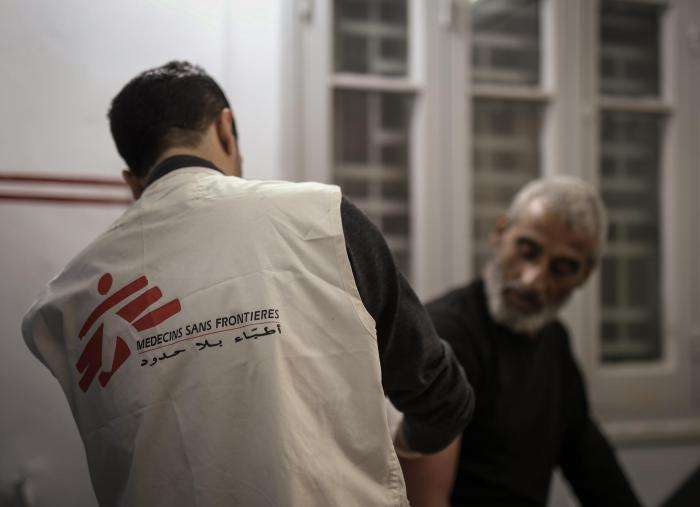 MSF Clinic in Gaza City (fleeing North Gaza package)