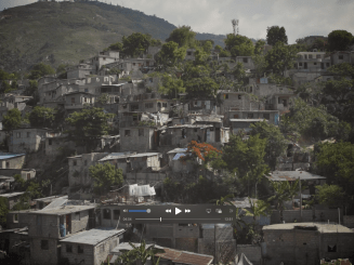 A view of Port-au-Prince housing on a hill.