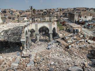 Wreckage in Mosul's Old City, Iraq