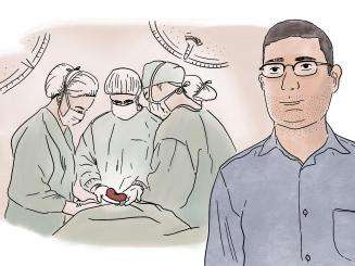 Kidney transplant in Syria illustration