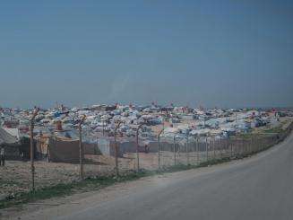 A view of Al-Hol Camp, in northeastern Syria
