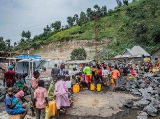 Water distribution in Sake, North Kivu, DRC