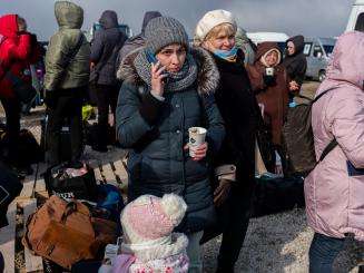 Ukrainian refugees in Palanca