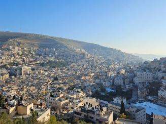 Nablus city where MSF teams offer mental health consultations