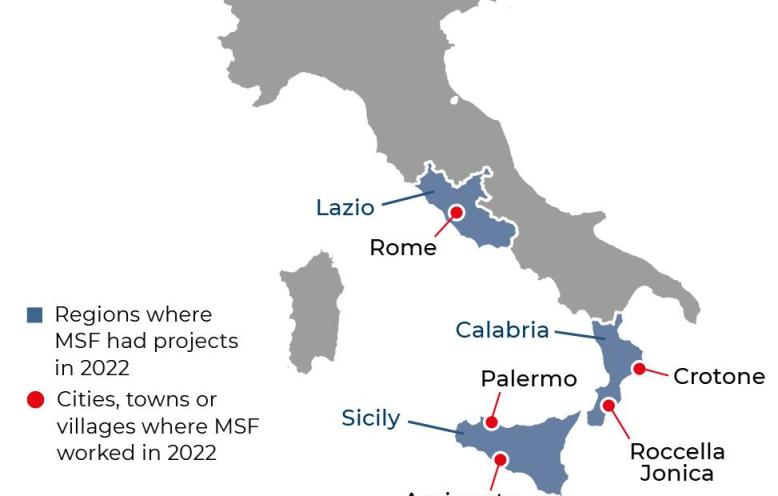 Italy IAR map 2022