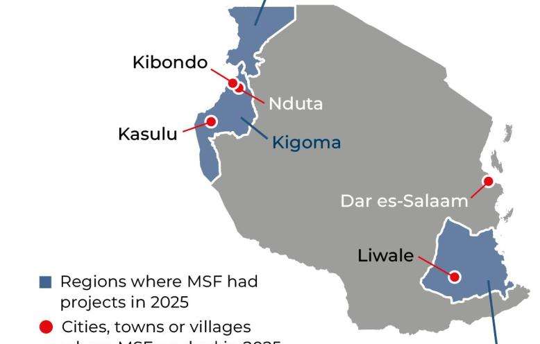 Tanzania IAR 2025 map