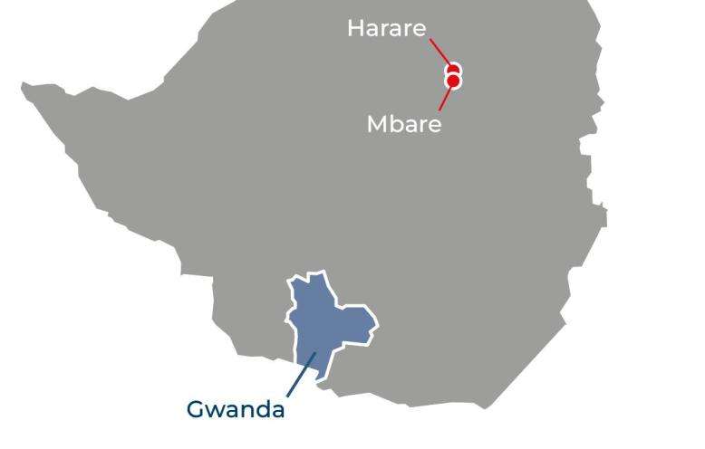 Zimbabwe IAR 2025 map
