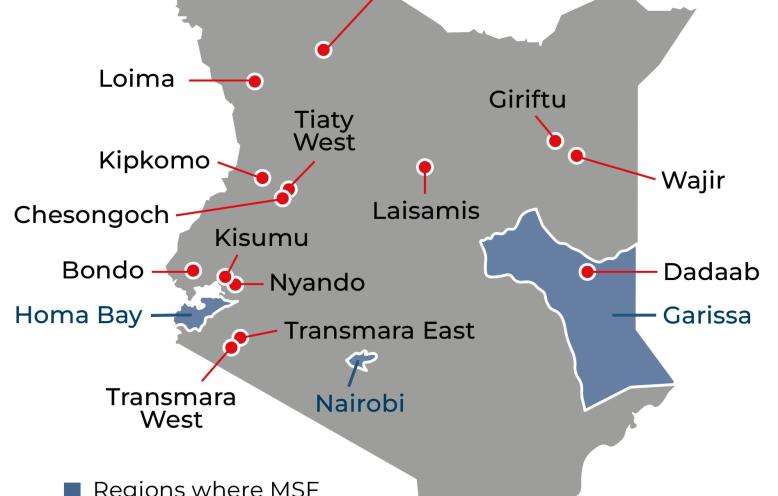 Kenya IAR 2025 map