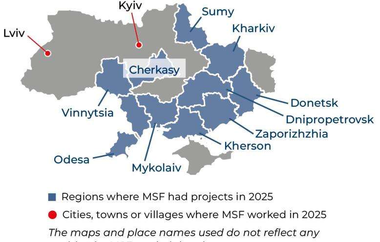 Ukraine IAR 2025 map
