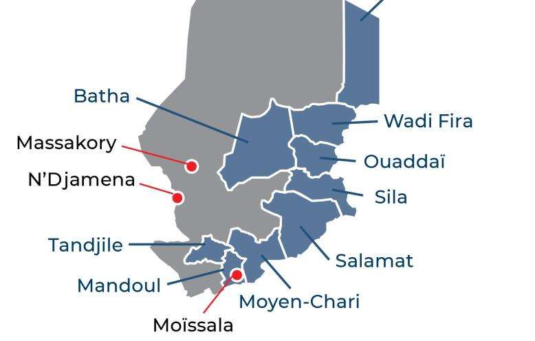 Chad IAR 2025 map