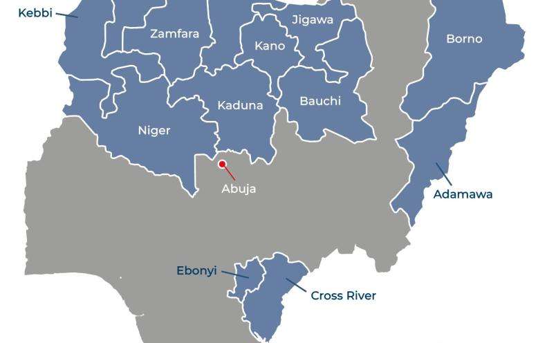 Nigeria IAR 2025 map