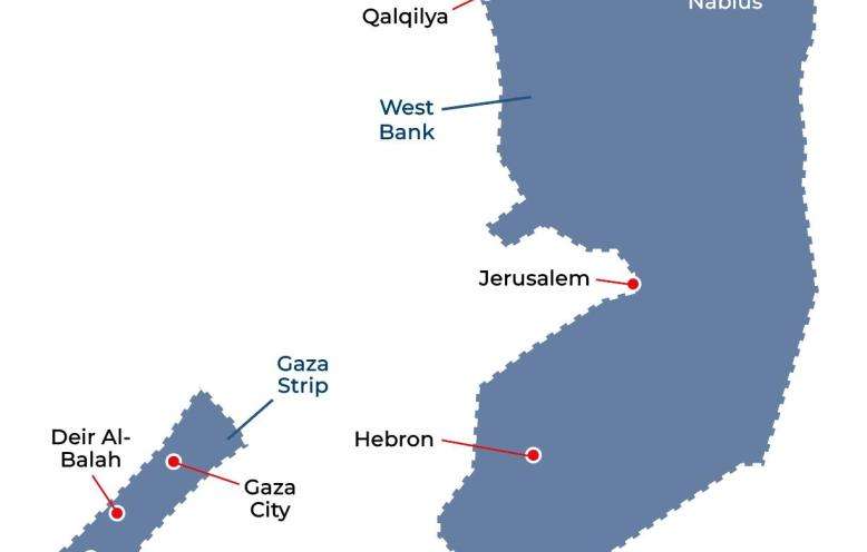 Palestine IAR 2025 map