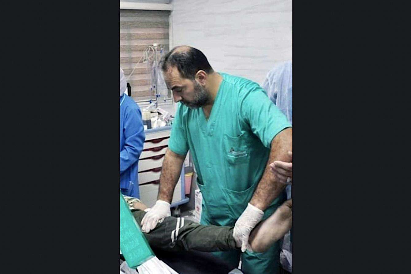 Dr. Mohammed Obeid, an MSF surgeon in Gaza, Palestine, working at Al-Shifa Hospital. 