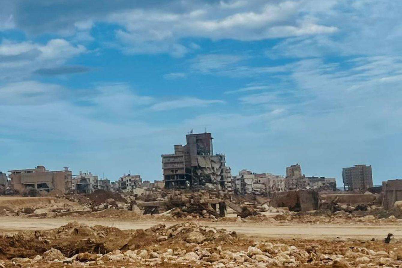 Storm Daniel destruction in the city of Derna, Libya.