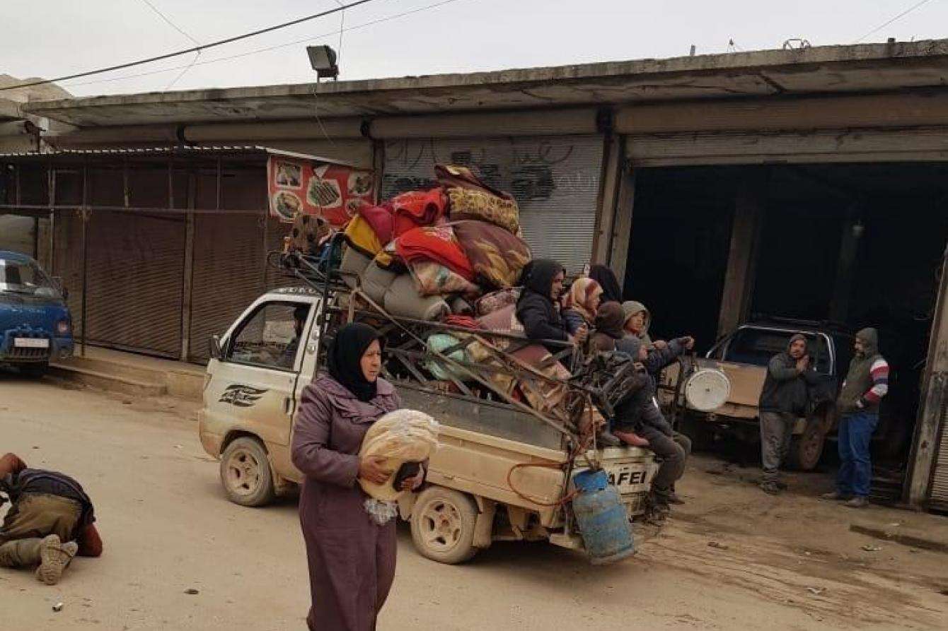 Fleeing Idlib province