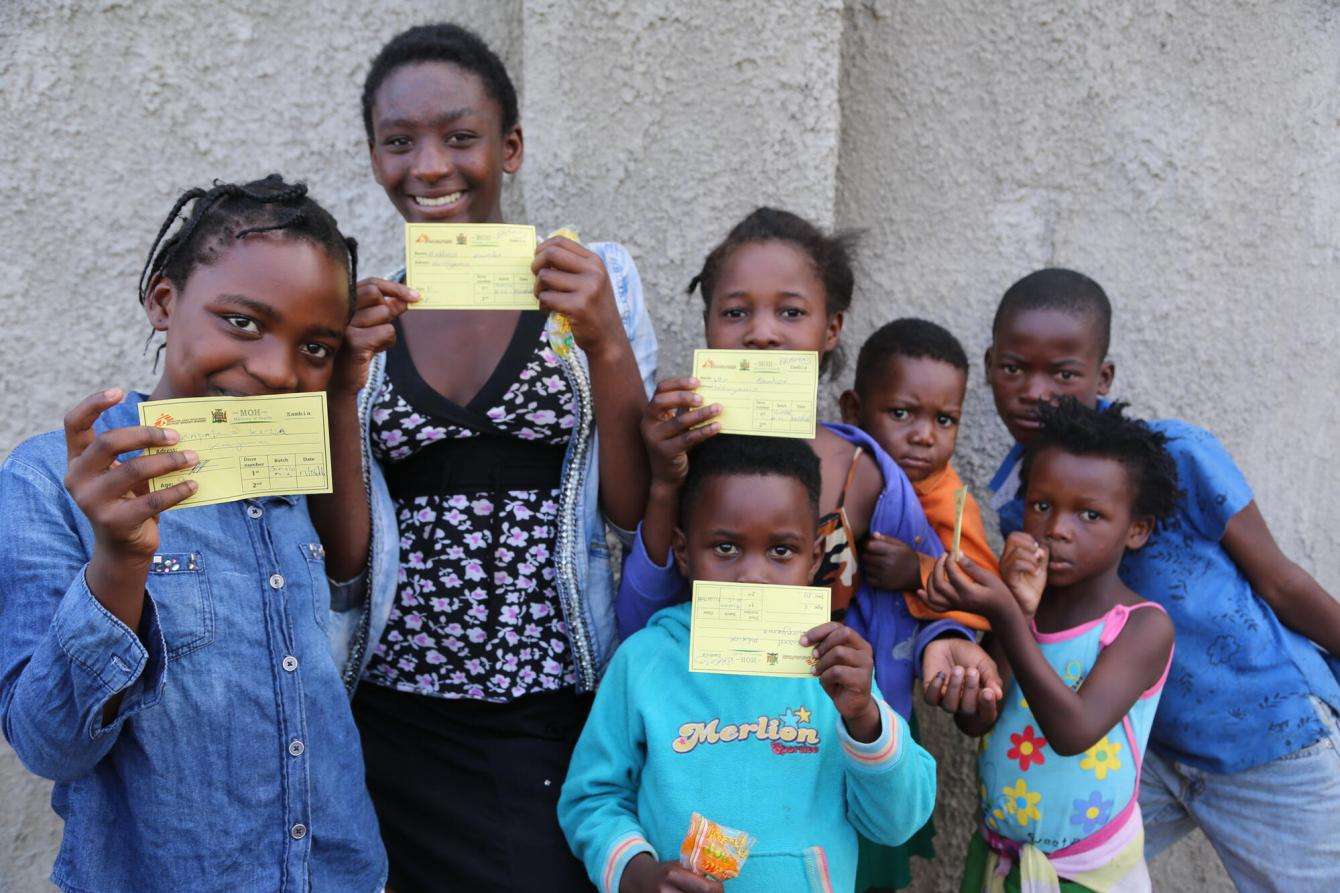 Zambia, cholera vaccination in Lusaka