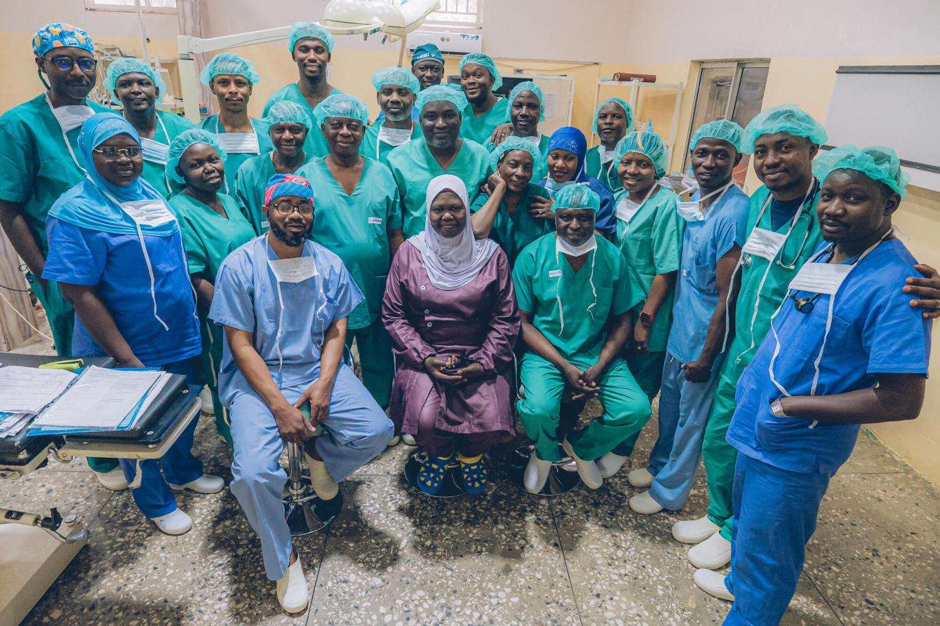 MSF medical staff at Sokoto Noma Hospital in Nigeria