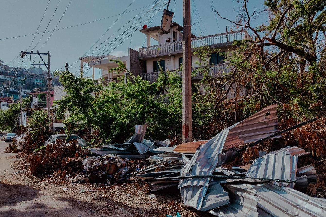 Damage caused by Hurricane Otis in Acapulco, Mexico