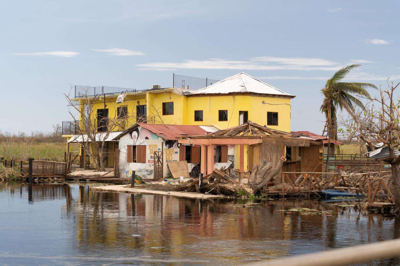 Destruction in St. Elisabeth parish, Jamaica, after Hurricane Melissa hit in October 2025 
