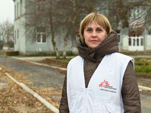MSF's psychologist Oksana Khodorkovska