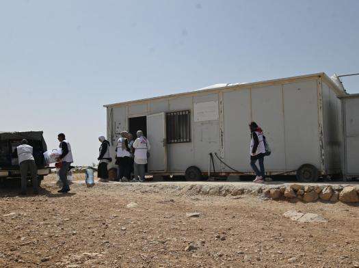 An MSF mobile clinic in al Almajaz in Masafer Yatta, West Bank