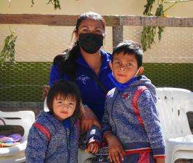 Amanda Maribel Sánchez, 28, fled Copan and Lempira, Honduras, seeking asylum for herself and her two children.