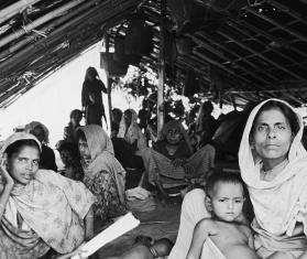 A Rohingya refugee family in Bangladesh in 1978.