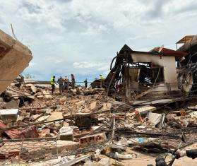 Destruction in La Guaira following the Venezuela earthquakes.