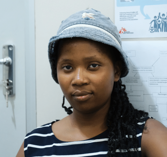 An MSF patient in Eswatini who takes lenacapavir to prevent HIV.