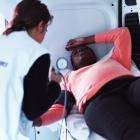MSF widwife, Alessia Alberani, during a consultation with a pregnant patient in the mobile clinic in Ventimiglia, Italy