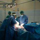 MSF teams carry out a cesarean section in Mokha, Yemen.