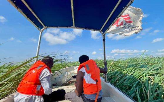 MSF teams navigate swamps and grasses to reach displaced communities